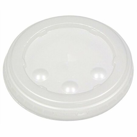 PACTIV Translucent Lid for Cold Drink Cup Flat X-Slot 2400, 400PK DFL122Z